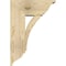 Ekena Millwork Thorton Traditional Rough Sawn Bracket w/ Offset Brace, Douglas Fir, 8"W x 18"D x 26"H BKT0806X18X26THR01RDF - alternate 3
